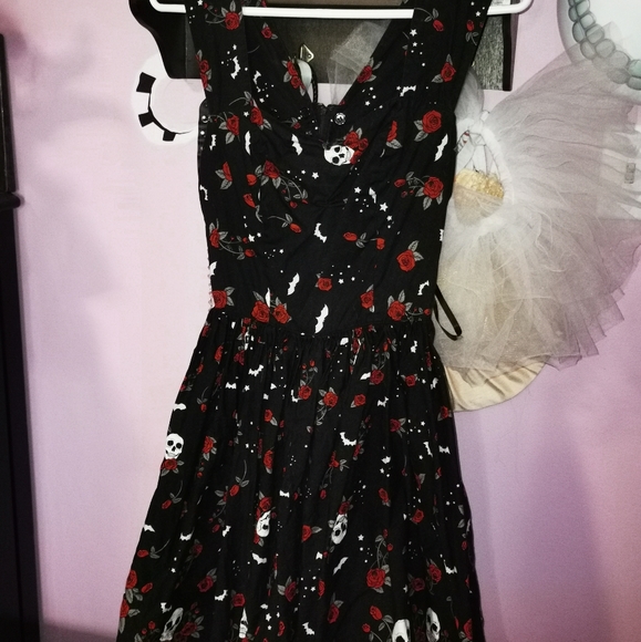 Hell bunny Aconite pinup dress XS - Picture 2 of 2